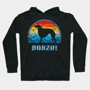 Borzoi Vintage Design Dog Hoodie